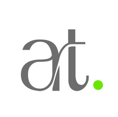 AT brand round monogram