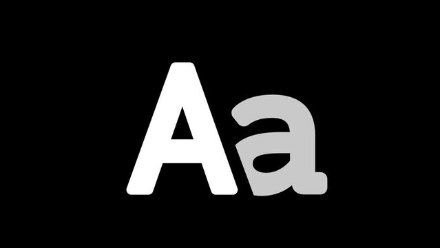 typography icon animation. animated typography video animation latter 4k video