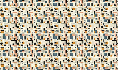 Fototapeta premium Modern unique minimal pattern design