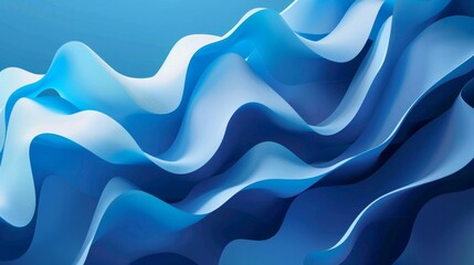 A blue wave with a paper texture
