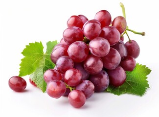 Fototapeta premium Colorful bunch of grapes isolated on a background