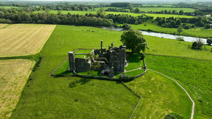 Ruins of an abbey in the middle of nowhere in Ireland