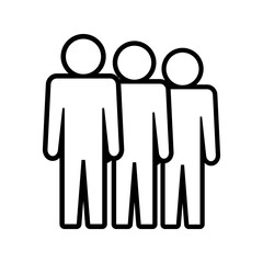 Symbol, ikona ludzi. Plik wektorowy.