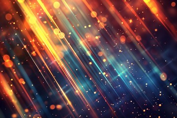 Fototapeta premium Glowing stripes. Beautiful flashes of light on a dark background. Glowing abstract sparkling background with light effect.