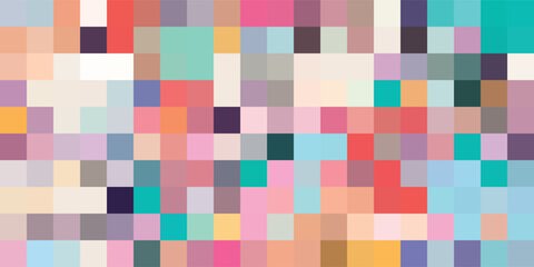 Unique Design Abstract Digital Pixel Noise Glitch Error Screen. Video Damage Overlay Background. Vector Illustration.