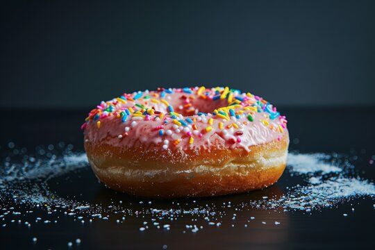 Sweet tooth satisfaction on black canvas