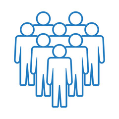 Symbol, ikona ludzi. Plik wektorowy.