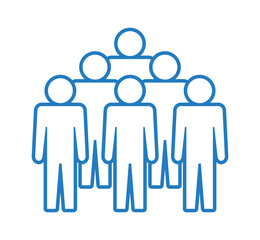 Symbol, ikona ludzi. Plik wektorowy.