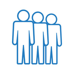 Symbol, ikona ludzi. Plik wektorowy.