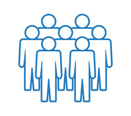 Symbol, ikona ludzi. Plik wektorowy.