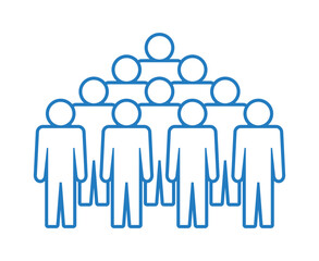 Symbol, ikona ludzi. Plik wektorowy.