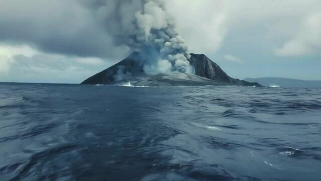 Burning valcano