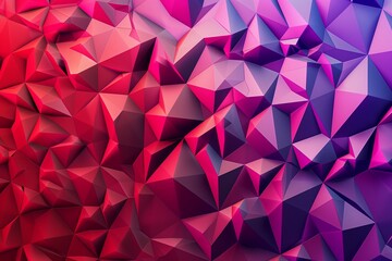 Fototapeta premium abstract background consisting of triangles. Gradient color from violet to red.