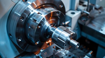 Fototapeta premium Close Up of CNC Machine