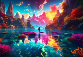 spectacular cinematic landscapes reflecting water, reflection, nature, scenery, mirror, tranquil, serene, beautiful, stunning, idyllic, peaceful, calm