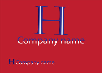 H letter  logo design branD logo.