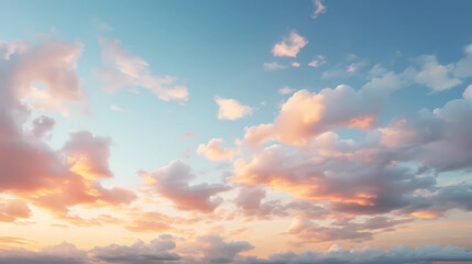 Beatiful sky with comolus clouds