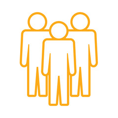 Symbol, ikona ludzi. Plik wektorowy.