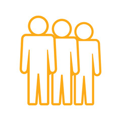 Symbol, ikona ludzi. Plik wektorowy.