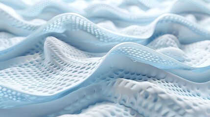 Detailed vector illustration showcasing the quality absorbent pad materials, designed to facilitate easy airflow for heat transfer, keeping the outer surface dry and comfortable.