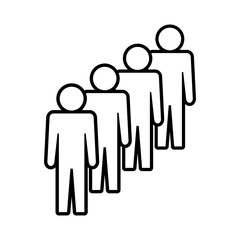 Symbol, ikona ludzi. Plik wektorowy.