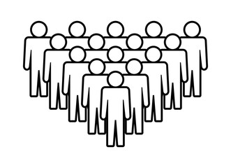 Symbol, ikona ludzi. Plik wektorowy.