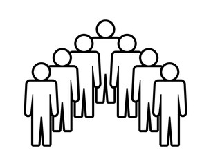 Symbol, ikona ludzi. Plik wektorowy.