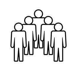 Symbol, ikona ludzi. Plik wektorowy.
