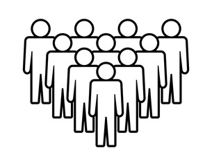 Symbol, ikona ludzi. Plik wektorowy.