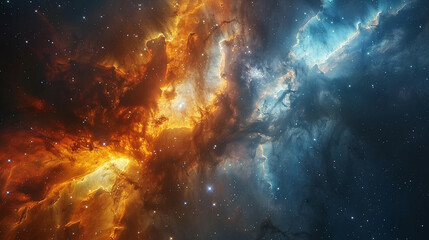 Stunning Cosmic Photo of a Nebula's Reflection Capturing the Ethereal Beauty of Space's Mystical Light and Color