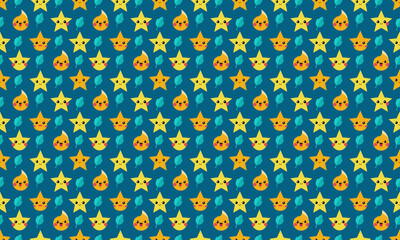 Illustrative Design Seamless Pattern Wallpaper Background