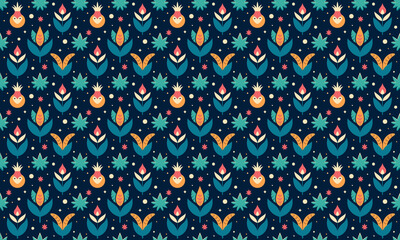 Illustrative Design Seamless Pattern Wallpaper Background