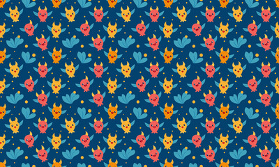 Illustrative Design Seamless Pattern Wallpaper Background