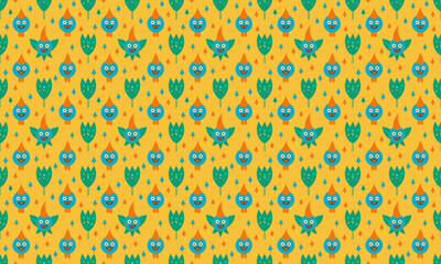 Illustrative Design Seamless Pattern Wallpaper Background