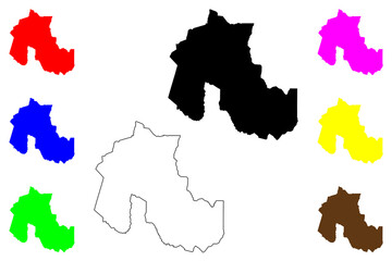 Jujuy (Region of Argentina, Argentine Republic, Provinces of Argentina) map vector illustration, scribble sketch Jujuy Province map