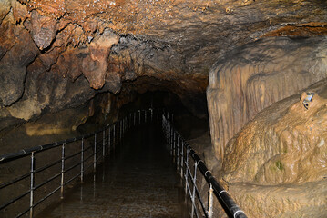 A view from Gokgol Cave in Zonguldak, Turkey