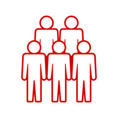 Symbol, ikona ludzi. Plik wektorowy.