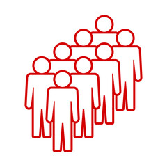 Symbol, ikona ludzi. Plik wektorowy.