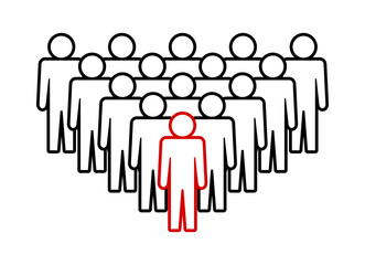 Symbol, ikona ludzi. Plik wektorowy.