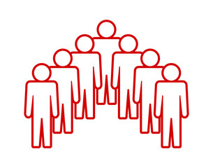 Symbol, ikona ludzi. Plik wektorowy.