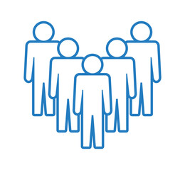 Symbol, ikona ludzi. Plik wektorowy.