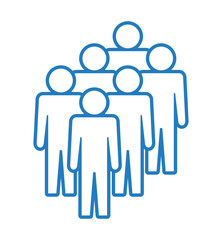 Symbol, ikona ludzi. Plik wektorowy.