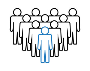 Symbol, ikona ludzi. Plik wektorowy.