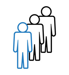 Symbol, ikona ludzi. Plik wektorowy.