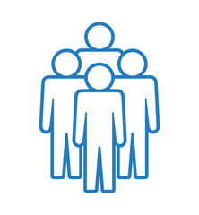 Symbol, ikona ludzi. Plik wektorowy.