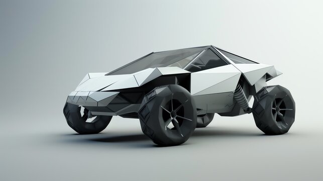Design a futuristic car that looks like it could be used in a post-apocalyptic world. The car should be able to withstand harsh conditions and be able to travel long distances.