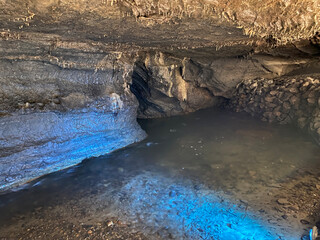 A view from Gokgol Cave in Zonguldak, Turkey