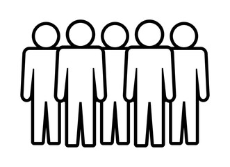 Symbol, ikona ludzi. Plik wektorowy.