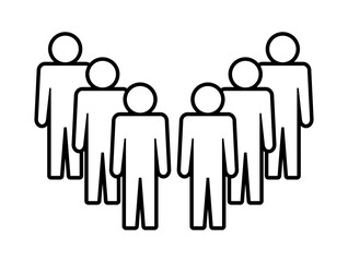 Symbol, ikona ludzi. Plik wektorowy.
