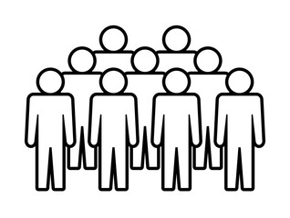 Symbol, ikona ludzi. Plik wektorowy.